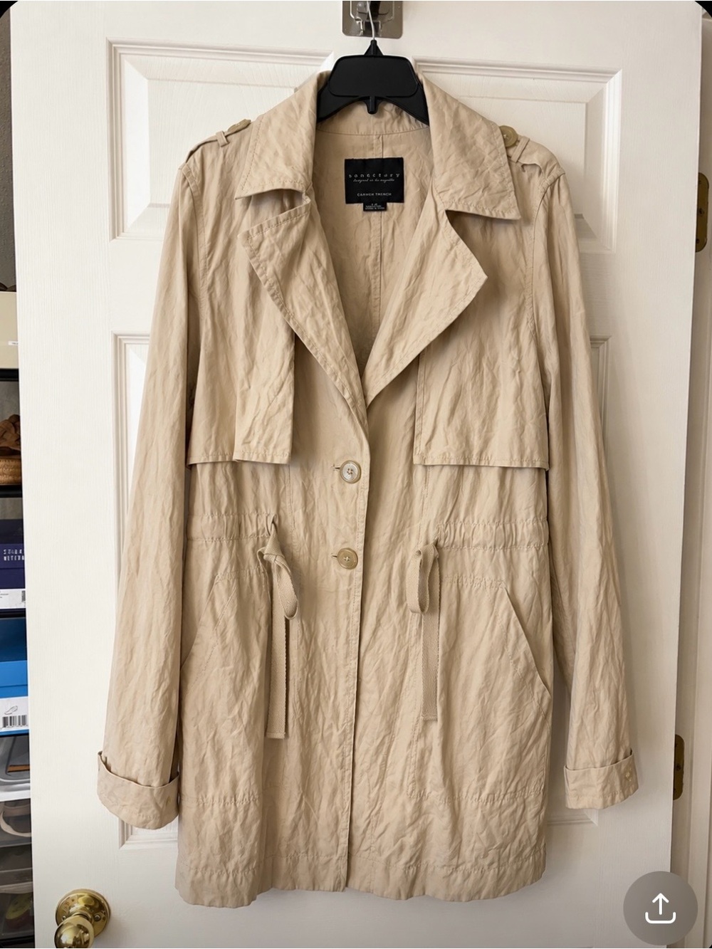 Sanctuary Beige Lightweight Trench Coat